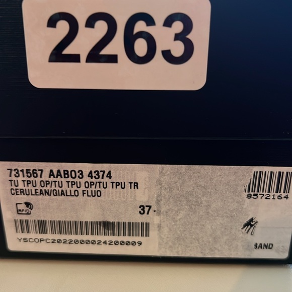 Saint Laurent Pool 105  Multi Strap High Heel Slingback Sandals EU 37.5  US 7.5 - Picture 11 of 11